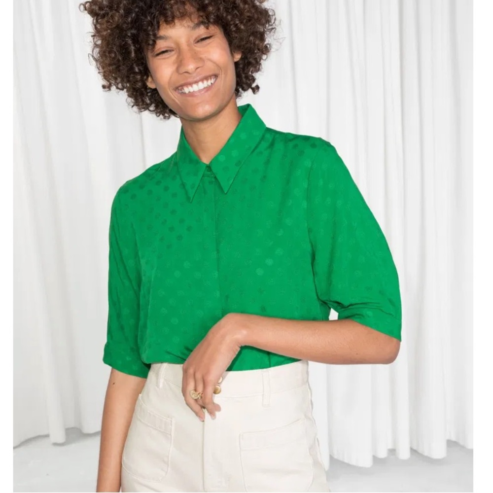 & other stories relaxed for polka dot blouse